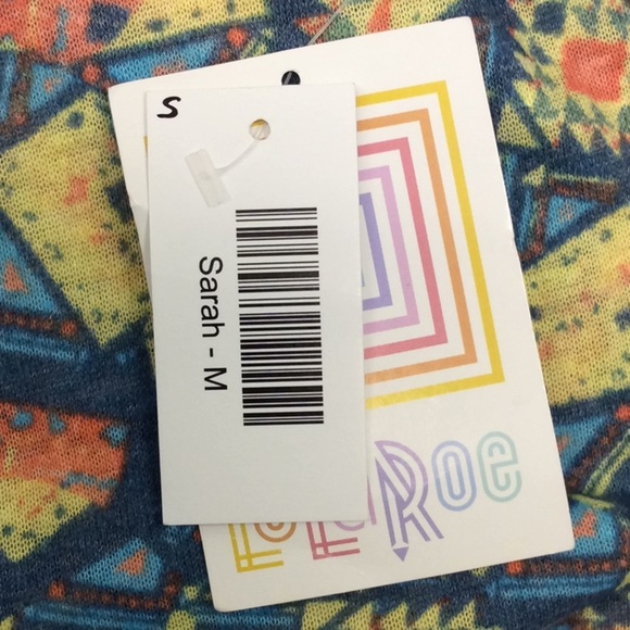 LulaRoe Sarah blue print‎ cardigan - Picture 3 of 4